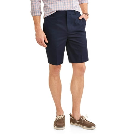 George Men's 9.5" Twill Flat Front Shorts