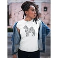 thumbnail image 2 of Akita Dog With Ethnic Texture T-Shirt Women -Image by Shutterstock, Female Medium, 2 of 4