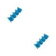 thumbnail image 4 of Advancent Taco Holder Restaurant Street Food Cart Taco Sandwich Display Stand Estante en forma de onda, azul, tipo de plástico Azul 2piezas, 4 of 6