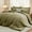 Olive Green, variant on 7-Piece King Light Grey Soft Comforter Set, All Season Bed in a Bag with Sheets & Pillowcases
