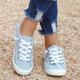 thumbnail image 4 of Black and Friday Deals Clothes under $5 asdoklhq Womens Casual Shoes,Low-cut Canvas Shoes One-foot Lazy Korean Version Student Casual Flat Shoes, 4 of 5