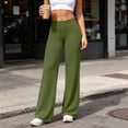 thumbnail image 2 of Annhoo Yoga Pants Women Stretchy High Waist Comfy Solid Color Loose Pants Comfy Soft Casual Workout Gym Trousers, 2 of 9