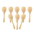 thumbnail image 4 of TISHITA 2x8x Wood Maracas Mini Hand Percussion Rattles for Painting Craft Decor Fiesta M, 4 of 8