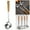 Soup Spoon-Brown, variant on ZOURIH 1 PCS 304 Stainless Steel Kitchen Cooking Utensils with Wooden Handle, Metal Kitchen Utensils, Large Heat Resistant Wooden Handle Kitchen tools, Stainless Steel Wok Spatula,Spatula-Brown