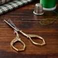 thumbnail image 2 of DMC Stainless Steel Gold Plated 4" Peacock Embroidery Scissors, 1 Each, 2 of 3