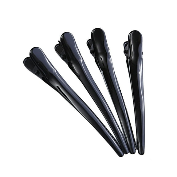 HORIALENCE 4Pcs Metal Duckbilled Hair Clips for Individual Use and Salon Home DIY 11.8*0.79*0.79in