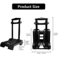 thumbnail image 6 of Portable Folding Hand Truck Lightweight Trolley Compact Utility Cart with 50kg/110lbs Heavy Duty 2 Wheels Solid Construction Adjustable Handle for Moving Travel Shopping Office Luggage Use(B, 6 of 7
