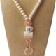 thumbnail image 4 of Cuerda Colgante con Forma de Libro, Café y Flores, con Borlas de Madera y Cuentas, para Colgar Llaveros, Correas de Flores, Etiquetas Colgantes, Almacenamiento de Collares y Cuerdas Colgantes., 4 of 5