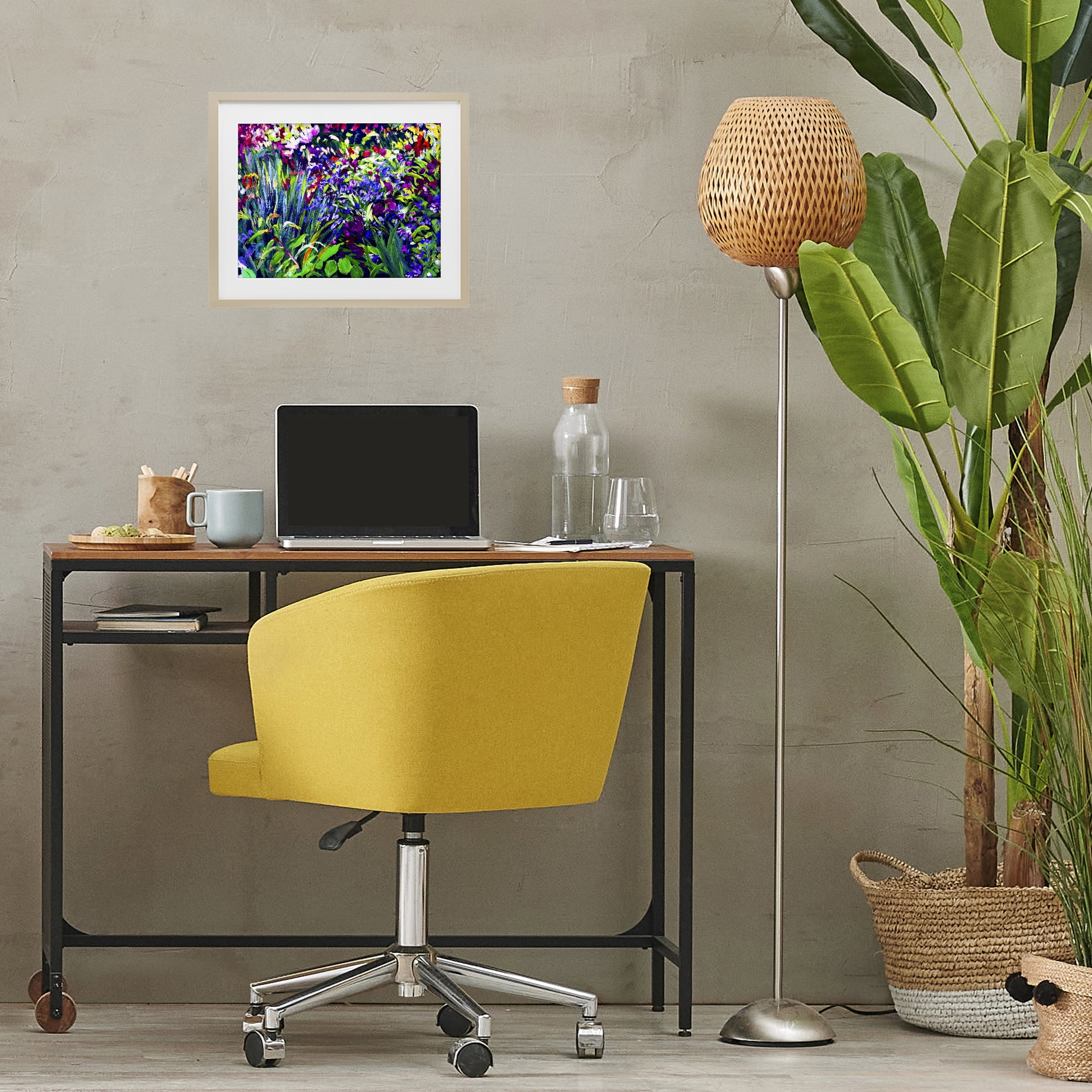 Stupell Industries Vibrant Confetti Garden Birch Framed Print Under Glass, design by Lee Ann Zirbes