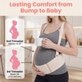 thumbnail image 6 of RUPOUN Maternity Belly Band – Back & Abdomen Support for Pregnant Women, Beige, 6 of 9