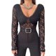 thumbnail image 5 of Cami Top de encaje para mujer, camiseta sin mangas de manga larga sin espalda, estilo Y2K, cuello en V, atuendo diario FLhrweasw Para estrenar, 5 of 9
