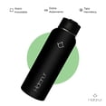thumbnail image 4 of Termo Hidranur de Acero Inoxidable 40 oz (1182.94 ml), con 3 Tapas Herméticas y 2 Popotes, Negro, 4 of 5