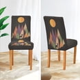 thumbnail image 3 of Yayeee 2 Pack Dining Chair Covers Stretch Parson Chairs Slipcovers Seat Protector, Abstract Mountain, 3 of 6