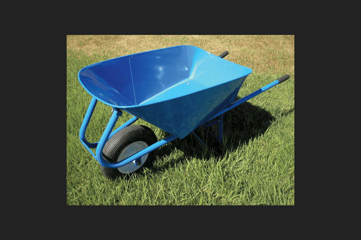 Miller 6294002 Wheelbarrow Tray, Steel, For 5 cuft Wheelbarrow