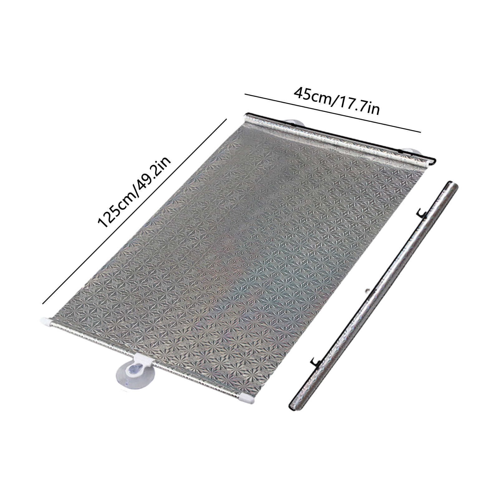 Tusihei 4Pcs Portable Blackout Window Cover, No Drilling Retractable Roller Window Shades, Indoor Windows Blackout Blind Shade for Home Bedroom Trave