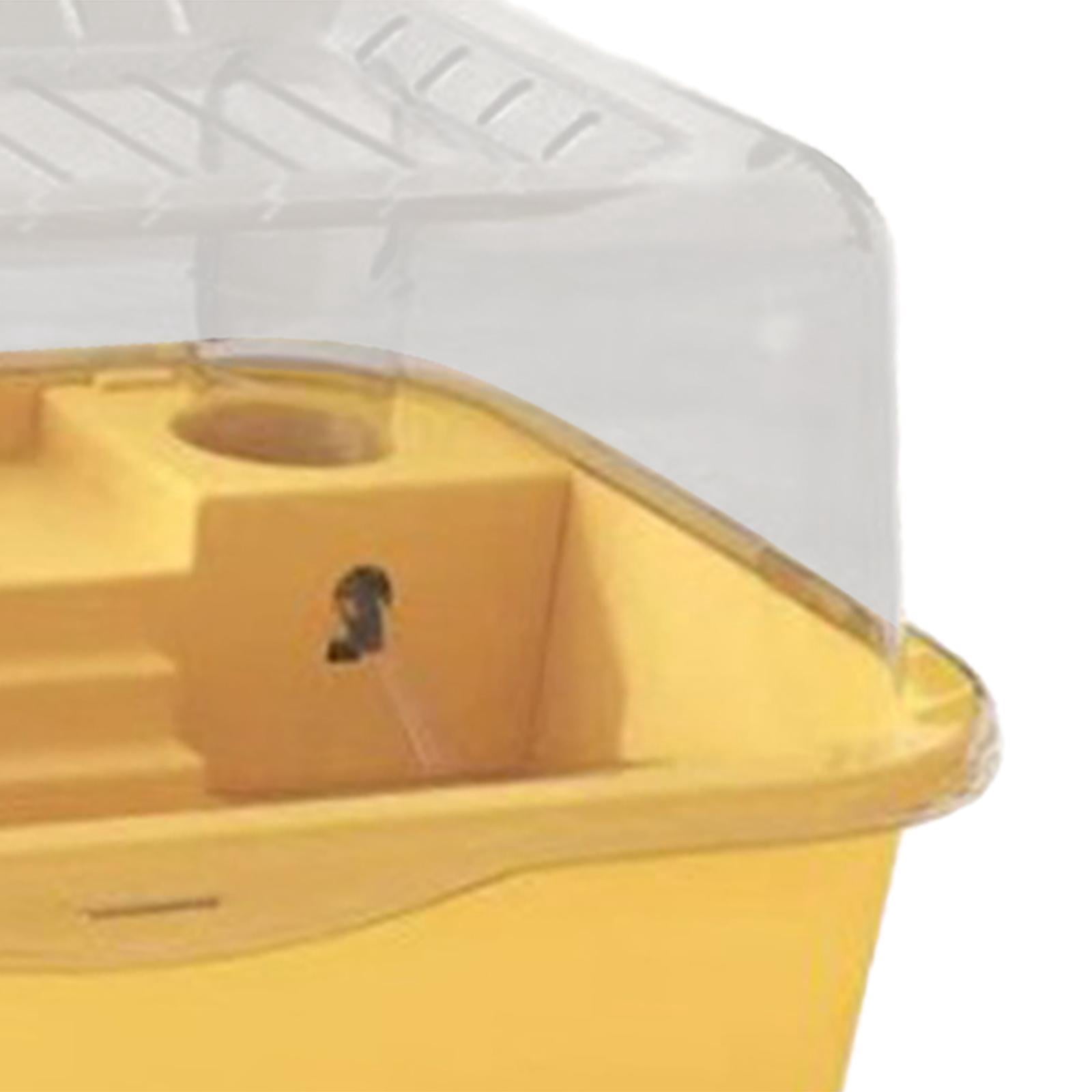 Gazechimp Hamster Cage Creative Portable Exercise Playing House Rats Guinea Pigs Bunny yellow