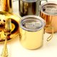 thumbnail image 3 of Taza De Café De Acero Inoxidable Con Tapa Tazas De Café Con Aislamiento De Doble Pared, Tazas De Café De 400 Ml, Perfecto Para Bebidas Calientes Y Frí Dorado Baoblaze Taza de café del acero inoxidable, 3 of 8