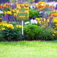 thumbnail image 5 of Eveokoki Stay Off Grass Sign with Metal Stakes, 8"x 12" Stay Off Grass Aluminum Signs for Yard, Weatherproof, Sturdy, 5 of 6