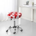 thumbnail image 7 of Round Bar Stool Seat Covers, Red Cross 1 Elastic Round Chair Cover Stool Seat Slipcover Bar Stool Cushions Round Pad for 12-14 inch, 7 of 7