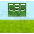 thumbnail image 1 of CBD Oils Sold Here (18" x 24") Yard Sign, Includes Metal Step Stake, 1 of 6