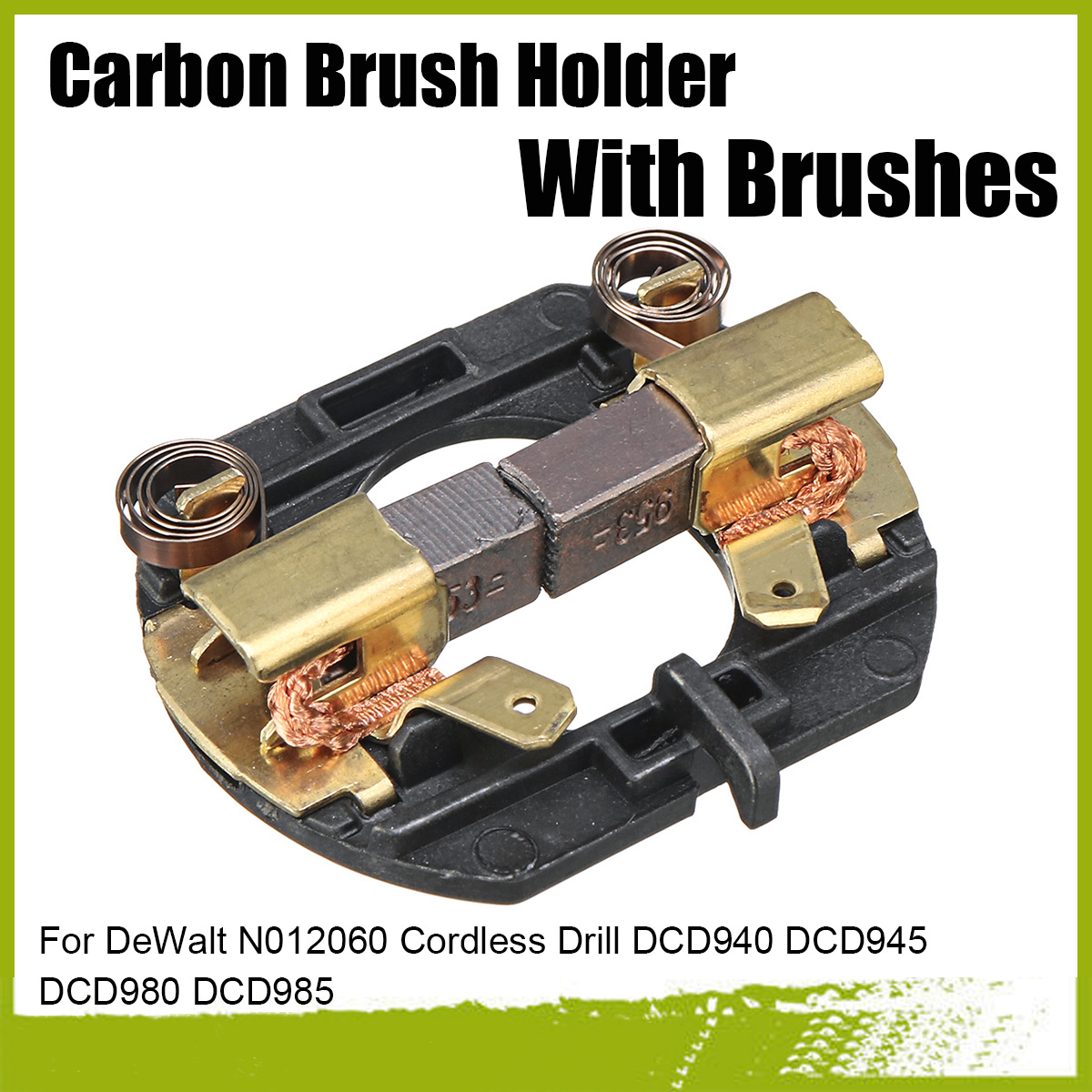 Carbon Brush Holder + Brushes For N012060 Cordless Drill DCD940 DCD945