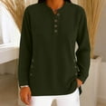 thumbnail image 6 of Women's Solid Color Long-Sleeved Openwork Round Neck Sweater Loose Knitted Pullover Sweater, 6 of 8