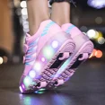 thumbnail image 2 of Kids Roller Skates with LED Light Up Wheels Adjustable for Boys and Girls, 2 of 9