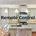 thumbnail image 4 of FSLiving Remote Control 3-Lights J-Type Track Pendant light for Juno Track Retro Frosted Glass White House Chrome E26 Socket Dimmable Loft Style Light Fixtures Track Mounted Customizable, 4 of 9