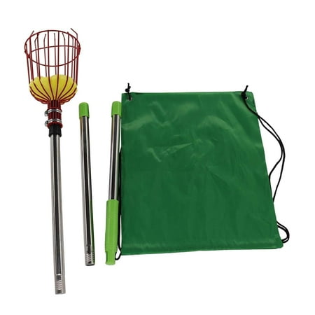 Miulika Fruit Picker with Basket Picking Equipment, Portable Fruit Grabber Tool, Orange Picking Tool for Pears, Figs, Grapefruits, Mangoes, Cherries 1.2m