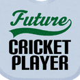 thumbnail image 4 of Inktastic Future Cricket Player Boys Baby Bib, 4 of 4