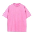 thumbnail image 1 of Pure Cotton American Style Retro Fashion Brand Washed Old T-shirt Oversize Shoulder Round Neck Short Sleeve, 1 of 4