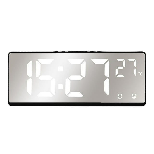 Wall Decorations for Living Room Multifunctional Clock Living Room Wall Clock Home Decoration Digital Electronic Clock Silent Clock Temperature and Humidity Color Screen Clock