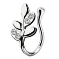 thumbnail image 1 of lionlar Crystal Fake Nose Rings 18G Stainless Steel Clip On Nose Hoop Rings 18 Gauge, 1 of 9
