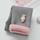 thumbnail image 5 of Leggings Para Niños Medias Para Bebés Otoño Invierno Niñas Hongos Bordado Lateral Gato Leggings Pantalones Recortados Gris Odeerbi  LM103-2428, 5 of 5