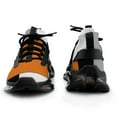 thumbnail image 3 of Abstract Art Orange Black Gray Splice Walking Shoes for Men Woman Lightweight Tennis Fashion Elastic Sports Shoes Cushion Basketball Shoes, 3 of 7