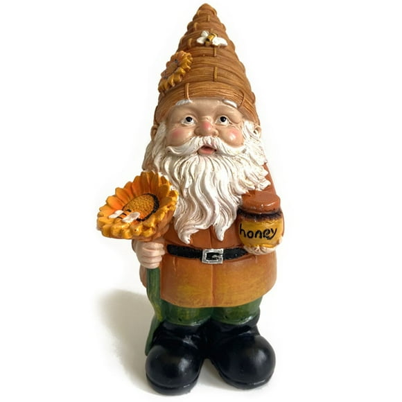Statue de Gnome en Résine Gnome Mignonne Décoration de Maison et de Jardin Anniversaire B Shenzhuyue