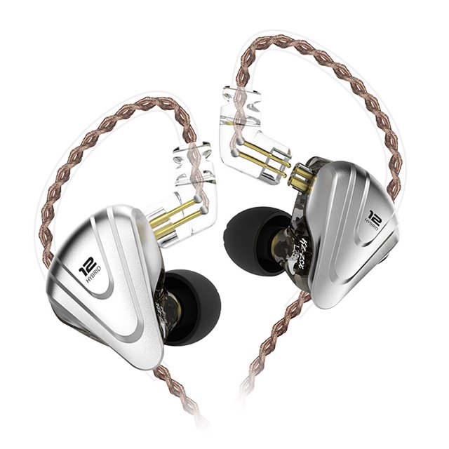 Cateissary KZ ZSX Auricular con cable de 3,5 mm Auricular deportivo Auricular con cable largo Negro con micrófono Cables de audio/vídeo Negro Regular
