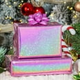 thumbnail image 2 of Pink Wrapping Paper Roll, Metallic Holographic Star Gift Wrap for Birthday, Valentines, Mothers day, Graduation, Wedding, Fathers day, Baby Shower, Christmas (17 IN x 32.8 FT), 2 of 4
