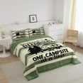 thumbnail image 2 of RV Camper Bedding Queen,Camping Comforter Set Camping Decor,RV Travel Car Camping Down Comforter for Men Adult,Farmhouse Wood Board Beige Green Striped Vintage Quilt Camping Accessories for Inside, 2 of 5