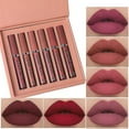 thumbnail image 4 of 6 Pcs Rouge à Lèvres Liquide Mat Imperméable Longue Durée Gloss Cosmétiques, 4 of 5