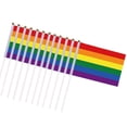 thumbnail image 1 of Oubit Rainbow Flag,30Pcs Rainbow Flags Mini Gay Pride Stick Flag Party Decorations Highly Recommended, 1 of 8