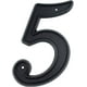thumbnail image 1 of Número de casa de 5,5 pulgadas (139 mm), números de puerta modernos, números de dirección de calle, plástico ABS negro (5), 1 of 5