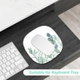 thumbnail image 3 of TRAHOO-Small Mouse Pad 6.6 Inch, Takes up Wrist and Mouse Space, Waterproof Compact Mini Mouse Mat for Laptop Computer Wireless Mouse Keyboard Home Office Travel,Green Leaves, 3 of 4