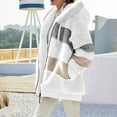 thumbnail image 4 of Fashion Oversize Winter Coats for Women Women Plus Size Winter Warm Loose Plush Zip Hooded Jacket Coat, 4 of 5