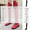 thumbnail image 3 of BRGZLK Women Over The Knee Boots Winter 2026 Lace Up Riding Boots Round Toe Low Flat Heel Cozy Flock Lining Vintage Long Boots for Going Out Hot Pink 42, 3 of 5