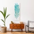thumbnail image 4 of Creative Products Turquoise Watercolor Fern Leaf 12 x 36 Canvas Wall Art, 4 of 5