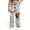 Blue, variant on Trendfront Girls Wide Leg Jeans Washed Ripped Distressed Style Denim Pants Loose Fit Fashion Multi Pockets Kids Casual Trousers Age 8-13Y