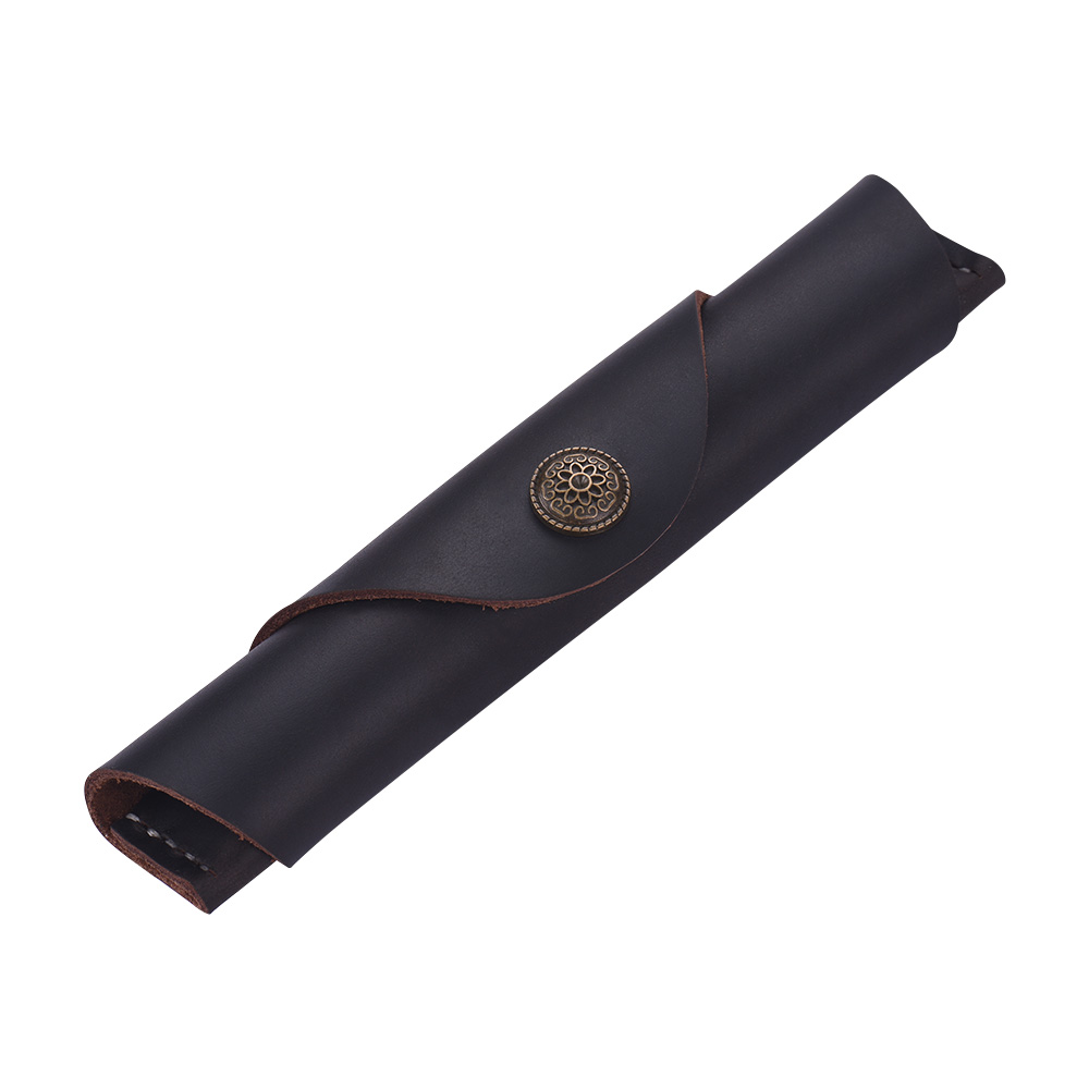 Leather Pen Case Fountain Handmade Sleeve Bag Pouch Protector for