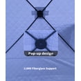 3-4 Person Insulated Pop-Up Ice Fishing Tent, Oxford & Wool Lining ...