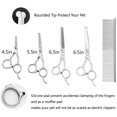 thumbnail image 2 of Plannu Kit de Toilettage pour Chien Pointe Ronde de Sécurité, Acier Inoxydable Résistant, Ciseaux de Toilettage pour Chien de Chat 5 en 1, Meilleurs Cisailles de Toilettage pour Animaux de Compagnie pour Tout le Corps, 2 of 4